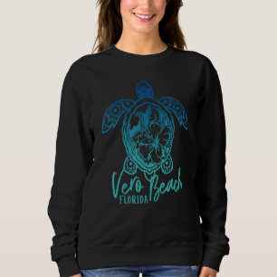 Sudadera Vero Beach Turtles Florida Turba Flor Tropi