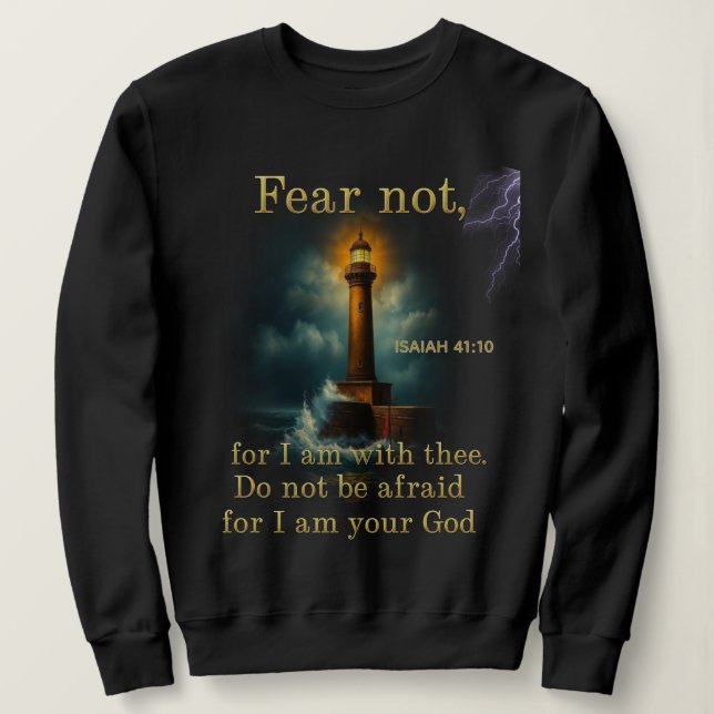 Sudadera Versículo Bíblico ISAÍAS 41:10 (Anverso del diseño)