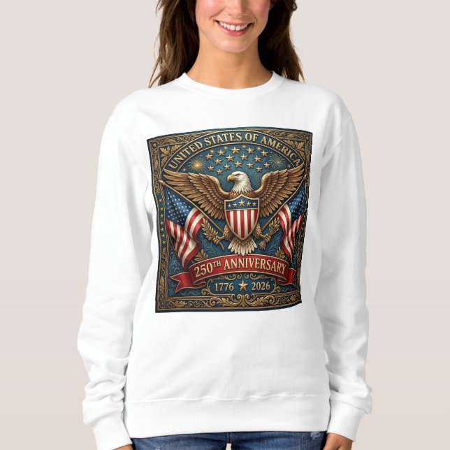 Sudadera Versión 2 del 250 aniversario de América (Anverso)