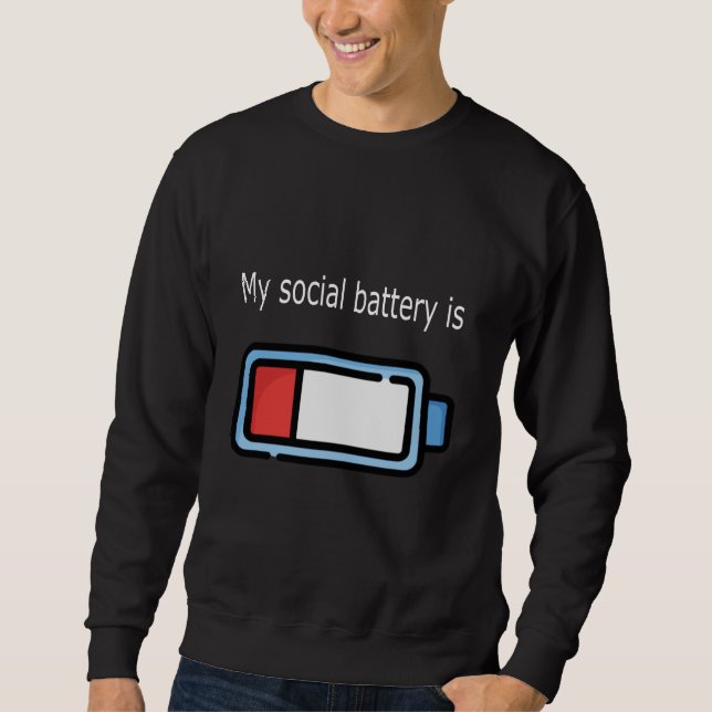 Sudadera Versión del icono de batería (Anverso)