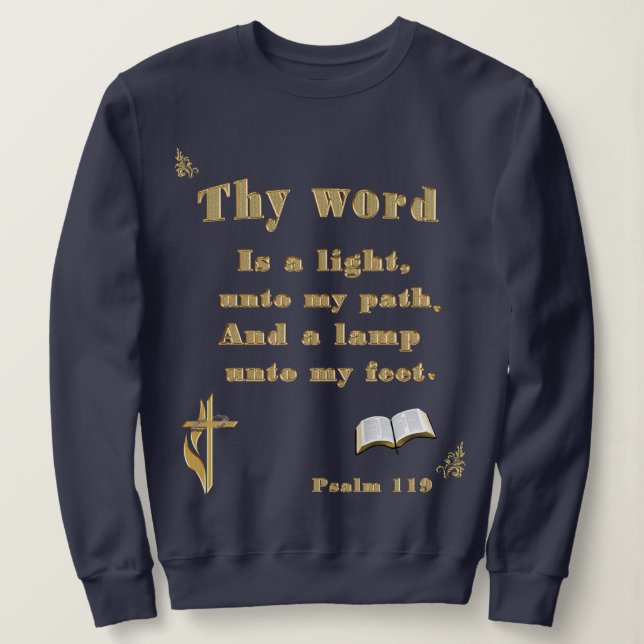 Sudadera Verso de la Biblia (Anverso del diseño)