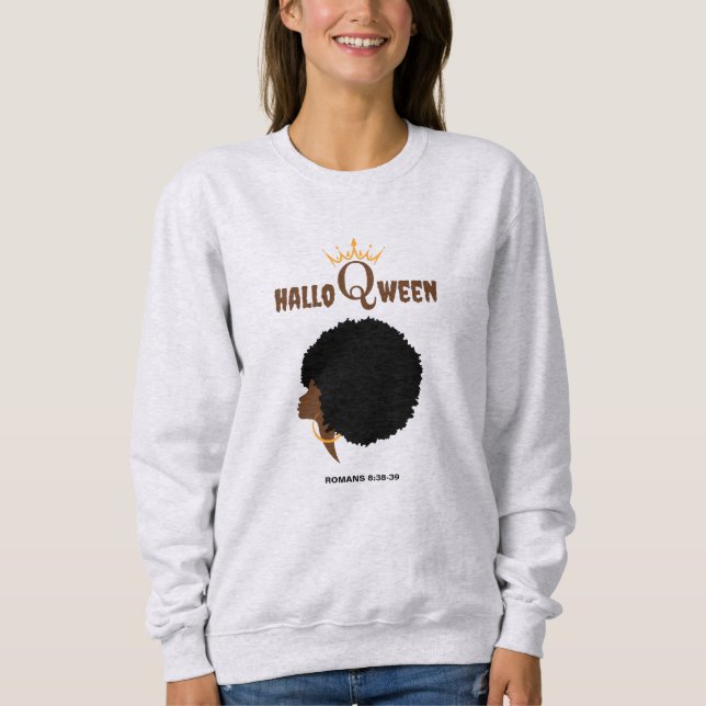 Sudadera Verso de la Biblia AFRO REEN de Halloween (Anverso)