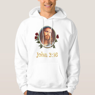 Sudadera Verso de la Biblia de John 3:16