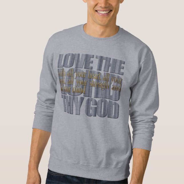 Sudadera Verso de la Biblia: Lucas 10:27 (Anverso)