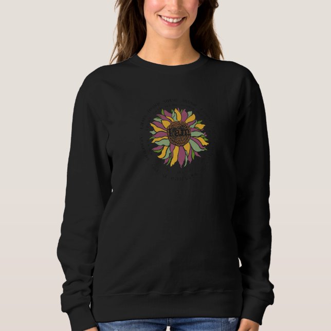 Sudadera Verso De La Biblia Sobre El Girasol (Anverso)