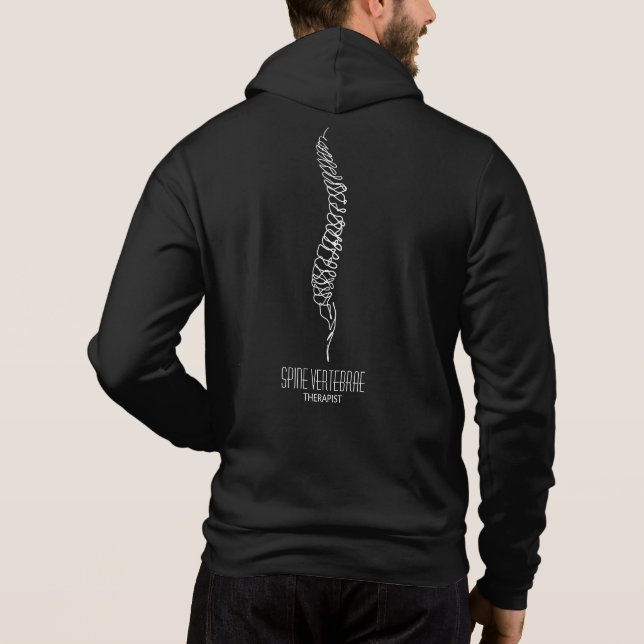 Sudadera Vértebras de columna vertebral moderna simple (Reverso)