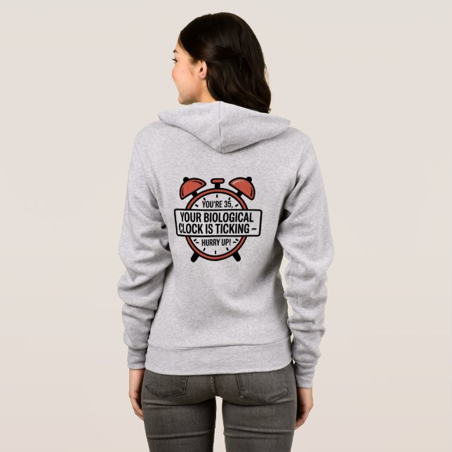 Sudadera Veste À Capuche 35th Birthday – Funny Biological C (Reverso completo)
