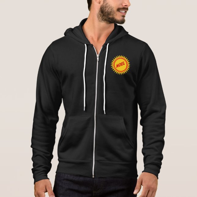 Sudadera Veste à capuche Canvas noire  SOLEIL  NOEL (Anverso)