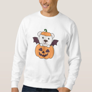 Sudadera Vestido de la bata de calabaza del oso polar de Ha
