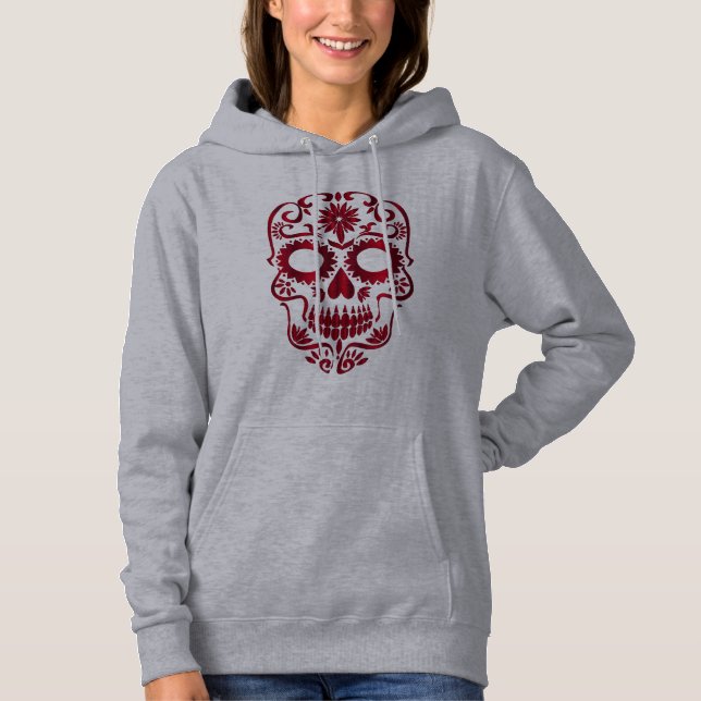 Sudadera vestido de la camiseta del cráneo (Anverso)