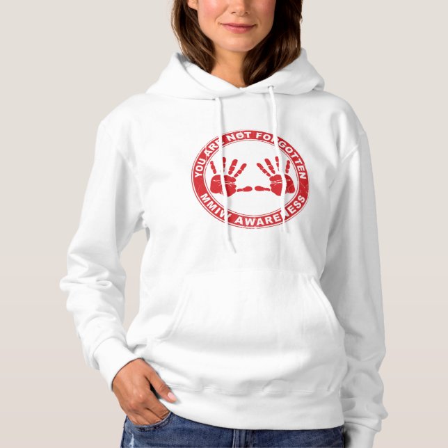 Sudadera Vestimenta de la Mmiw desapareciendo a mujeres ind (Anverso)