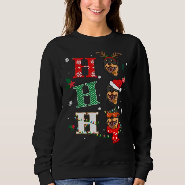Sudadera Vestimenta de Navidades de ropa de lujo Ho Ho Ho R (Anverso)