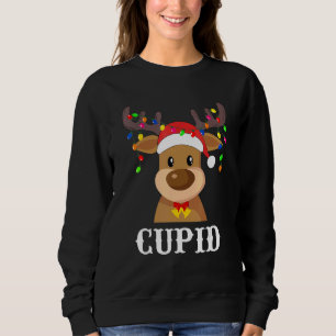 Sudadera Vestuario de grupo Santa Reindeer Cupido Xmas