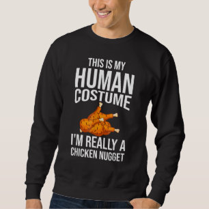 Sudadera Vestuario De Nugget De Pollo Para Niños Moda Pie D