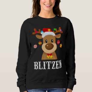 Sudadera Vestuario del grupo Santa Reindeer Blitzen Xmas