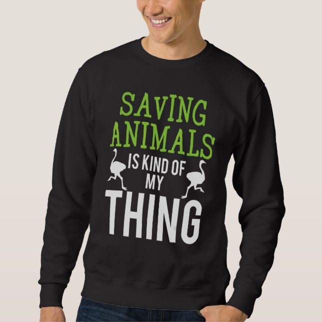 Sudadera Vet I Save Animals 1 (Anverso)