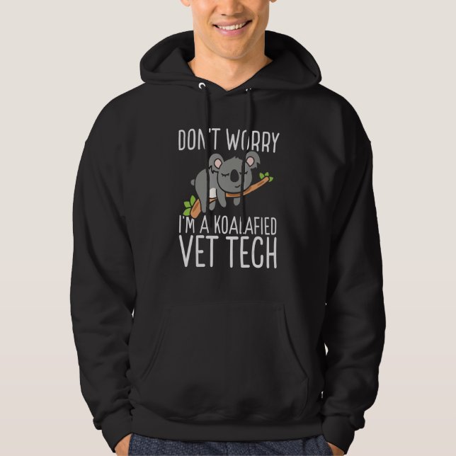 Sudadera Vet Tech Appreciation Veterinary Tech Koalafied Ve (Anverso)