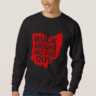 Sudadera Vete a Saber Mapa Antiguo de Ohio Vintage