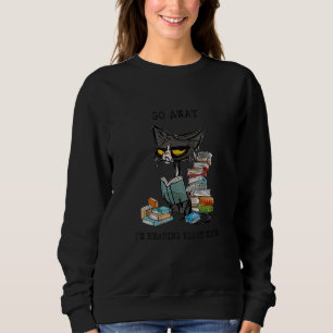 Sudadera vete, estoy leyendo justo ahora gato amante de los