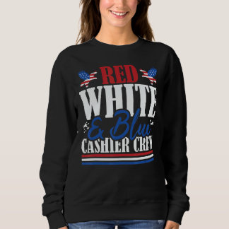 Sudadera Veteran US Flag Red White & Blue Cashier Crew
