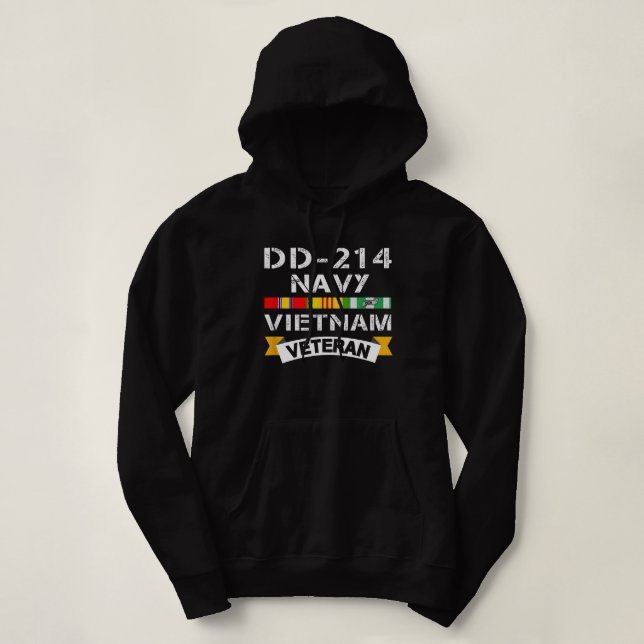 Sudadera Veterana de guerra de Vietnam de la Marina de Guer (Diseño del anverso)