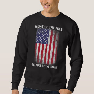 Sudadera Veterana De La Bandera Estadounidense Para Hombres