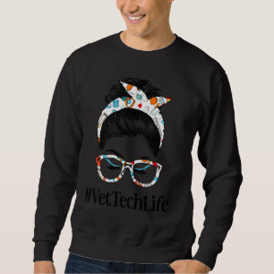 Sudadera Veterana de la vida de la experta técnica de la pe
