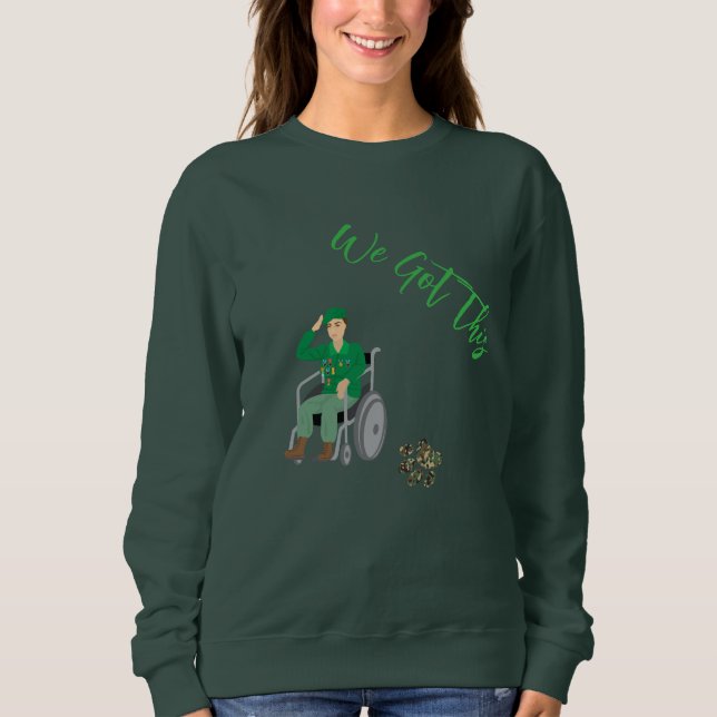 Sudadera veterana heroína (Anverso)