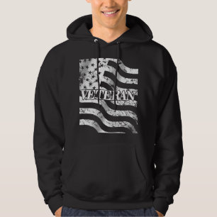 Sudadera Veterano de EE. UU. - vintage blanco