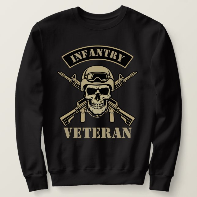 Sudadera Veterano de Infantería (Anverso del diseño)