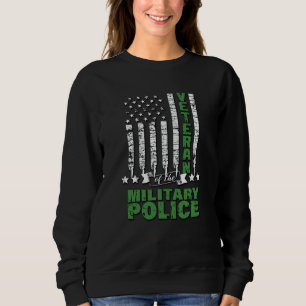 Sudadera Veterano De La Policía Militar - Bandera De Los Es