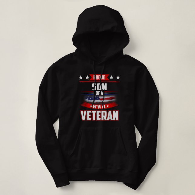 Sudadera Veterano de la Segunda Guerra Mundial 2 Tee milita (Diseño del anverso)