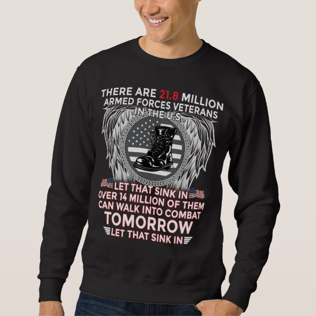 Sudadera Veterano de las Fuerzas Armadas de Estados Unidos (Anverso)