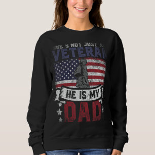 Sudadera Veterano de papá usa bandera de Estados Unidos Día