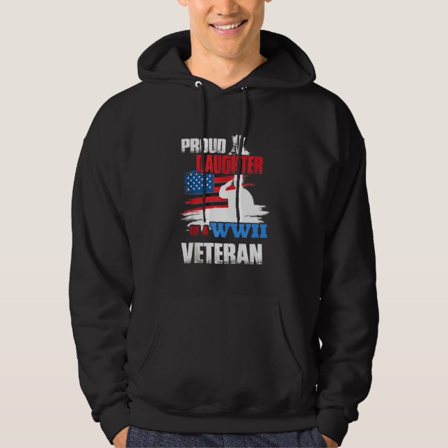 Sudadera Veterano Día De La Segunda Guerra Mundial Orgullos (Anverso)