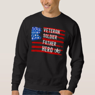 Sudadera Veterano Día del Padre Soldado Héroe
