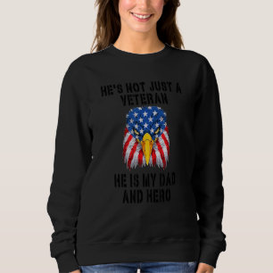 Sudadera Veterano es mi papá Noviembre 11 Día de los Vetera