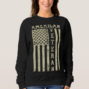 Sudadera Veterano norteamericano soldado de vintage de band