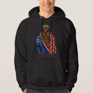 Sudadera Veterano Patriota Estadounidense Bandera Honrando 