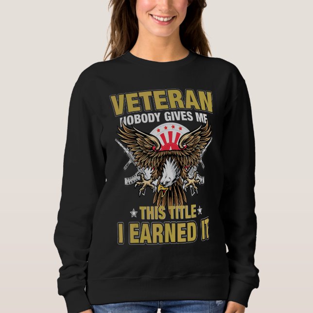 Sudadera Veterano que nadie me da este título que gané (Anverso)