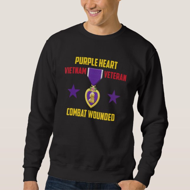 Sudadera Veterano vietnamita de Purple Heart (Anverso)