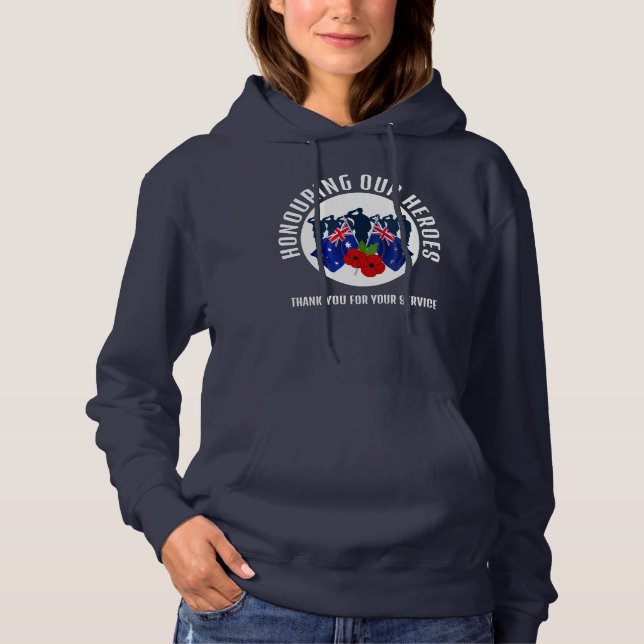 Sudadera Veteranos Australia Nueva Zelanda AC (Anverso)