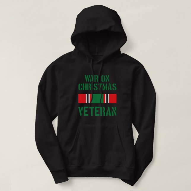 Sudadera Veteranos de guerra contra los Navidades (Diseño del anverso)