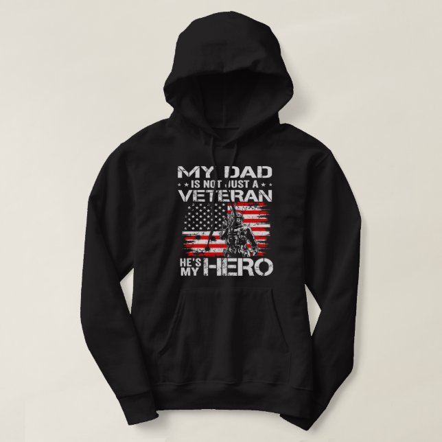 Sudadera Veteranos Del Ejército No Es Solo Un Veterano, Es  (Diseño del anverso)