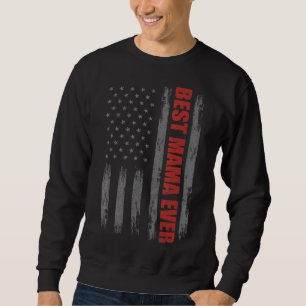 Sudadera Veteranos Día Bandera Estadounidense Mama 4 De Jul