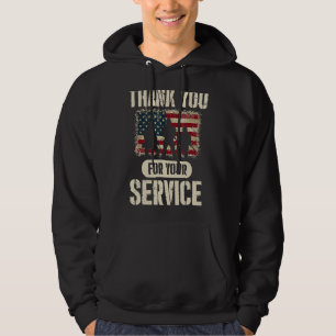 Sudadera Veteranos Día Gracias Por Su Servicio Patriótico