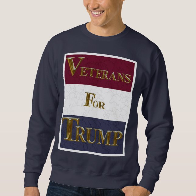 SUDADERA VETERANOS PARA TRUMP (Anverso)