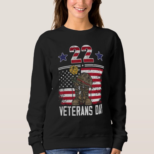 Sudadera Veterans Day Proud Veteran Dad Son Papa Grandpa (Anverso)