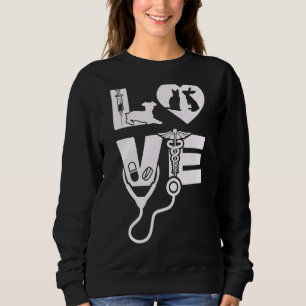 Sudadera Veterinaria Médica Veterinaria Animales Veterinari