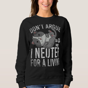 Sudadera Veterinaria No Discuta Conmigo Me Neutro Para Vivi